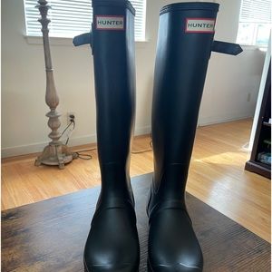 Hunter Original Rain Boots - Black Matte - Size US 9 EU 40/41